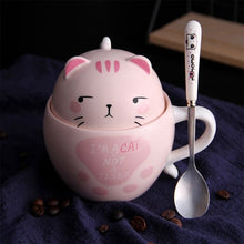 Load image into Gallery viewer, Cutest Dual Use Husky Love Ceramic Coffee Mug-Mug-Dogs, Mugs, Siberian Husky-Cat - Pink-350ml-8