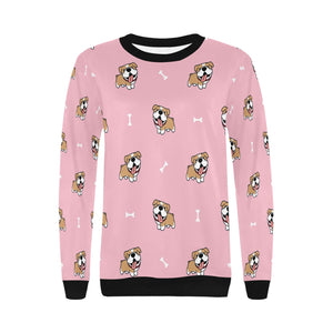 Cutest English Bulldog Love Women's Sweatshirt-Apparel-Apparel, English Bulldog, Sweatshirt-3