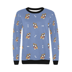 Cutest English Bulldog Love Women's Sweatshirt-Apparel-Apparel, English Bulldog, Sweatshirt-7