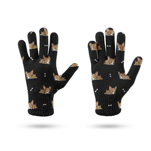 Cutest Fawn Chihuahua Love Touch Screen Gloves-Accessories-Accessories, Chihuahua, Dog Dad Gifts, Dog Mom Gifts, Gloves-6