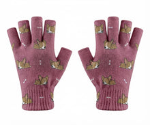 Load image into Gallery viewer, Cutest Fawn Chihuahua Love Touch Screen Gloves-Accessories-Accessories,Chihuahua,Dog Dad Gifts,Dog Mom Gifts,Gloves-Rose gold-Fingerless Gloves-3