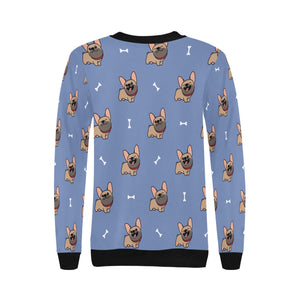 Cutest Fawn French Bulldog Love Women's Sweatshirt-Apparel-Apparel, French Bulldog, Sweatshirt-12