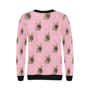 Cutest Fawn French Bulldog Love Women's Sweatshirt-Apparel-Apparel, French Bulldog, Sweatshirt-5