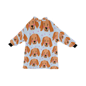 Cutest Golden Retriever Love Blanket Hoodie for Women - 4 Colors-Blanket-Blanket Hoodie, Blankets, Golden Retriever-9