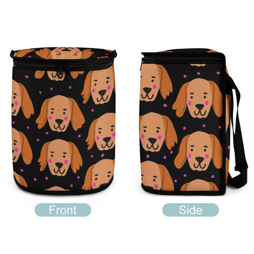 Buy RobotDayUpUP Happy Golden Retriever Dog 2 Bottle Wine Tote Carrier Bag  Portable Insulated Polyester Beer Hand Bag for Travel,Picnic,Party Online  at Low Prices in India - Amazon.in
