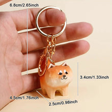 Load image into Gallery viewer, Cutest Handmade Wood Carved Shiba Inu Keychain-Accessories-Accessories,Dog Memorial Gifts,Keychain,Shiba Inu-5