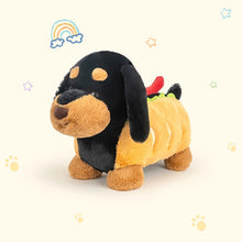 Load image into Gallery viewer, Cutest Hot Dog Black and Tan Dachshund Stuffed Animal Plush Toy-2
