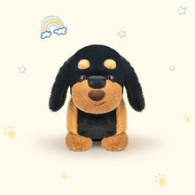 Load image into Gallery viewer, Cutest Hot Dog Black and Tan Dachshund Stuffed Animal Plush Toy-3
