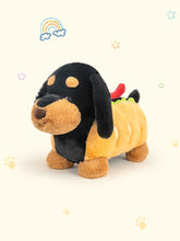 Load image into Gallery viewer, Cutest Hot Dog Black and Tan Dachshund Stuffed Animal Plush Toy-4