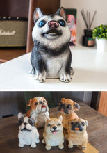 Load image into Gallery viewer, Cutest Husky Love Piggy Bank Statue-Home Decor-Dogs, Home Decor, Piggy Bank, Siberian Husky, Statue-3