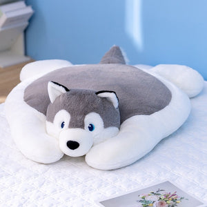 Cutest Husky Stuffed Plush Floor and Feet Cushions-Stuffed Animals-Home Decor, Siberian Husky, Stuffed Animal-10