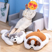 Load image into Gallery viewer, Cutest Husky Stuffed Plush Floor and Feet Cushions-Stuffed Animals-Home Decor, Siberian Husky, Stuffed Animal-3