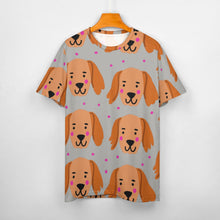 Load image into Gallery viewer, Cutest Irish Setter Love All Over Print Women&#39;s Cotton T-Shirt - 4 Colors-Apparel-Apparel, Irish Setter, Shirt, T Shirt-15