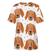 Load image into Gallery viewer, Cutest Irish Setter Love All Over Print Women&#39;s Cotton T-Shirt - 4 Colors-Apparel-Apparel, Irish Setter, Shirt, T Shirt-2