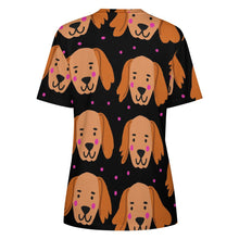 Load image into Gallery viewer, Cutest Irish Setter Love All Over Print Women&#39;s Cotton T-Shirt - 4 Colors-Apparel-Apparel, Irish Setter, Shirt, T Shirt-6