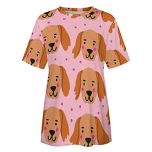 Load image into Gallery viewer, Cutest Irish Setter Love All Over Print Women&#39;s Cotton T-Shirt - 4 Colors-Apparel-Apparel, Irish Setter, Shirt, T Shirt-9