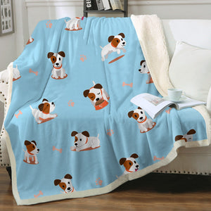 Cutest Jack Russell Terrier Love Soft Warm Fleece Blanket - 4 Colors-Blanket-Blankets, Home Decor, Jack Russell Terrier-13