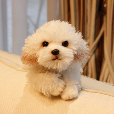 Realistic and Lifelike Stretching Maltese Stuffed Animal Plush Toy