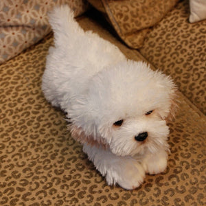 Cutest Lifelike Stretching Maltese Stuffed Animal Plush Toy-Stuffed Animals-Home Decor, Maltese, Stuffed Animal-7
