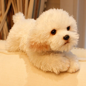 Cutest Lifelike Stretching Maltese Stuffed Animal Plush Toy-Stuffed Animals-Home Decor, Maltese, Stuffed Animal-1