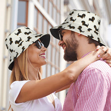 Load image into Gallery viewer, Cutest Long Haired Black Tan Dachshund Bucket Hat-Hats &amp; Caps-Accessories,Dachshund,Dog Dad Gifts,Dog Mom Gifts,Hats-48