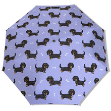 Load image into Gallery viewer, Cutest Long Haired Black Tan Dachshund Umbrella-Daily Accessories-11