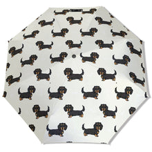 Load image into Gallery viewer, Cutest Long Haired Black Tan Dachshund Umbrella-Daily Accessories-21