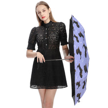 Load image into Gallery viewer, Cutest Long Haired Black Tan Dachshund Umbrella-Daily Accessories-13