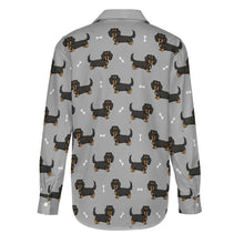 Load image into Gallery viewer, Cutest Long Haired Black Tan Dachshund Women&#39;s Shirt-22