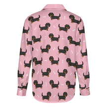 Load image into Gallery viewer, Cutest Long Haired Black Tan Dachshund Women&#39;s Shirt-2
