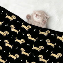 Load image into Gallery viewer, Cutest Long Haired Cream Dachshund Blanket for Dog-Pet Furniture-16