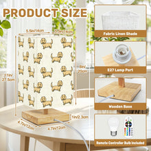 Load image into Gallery viewer, Cutest Long Haired Cream Dachshund Desktop Table Lamp-Desk Lamps-3