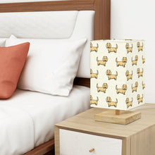 Load image into Gallery viewer, Cutest Long Haired Cream Dachshund Desktop Table Lamp-Desk Lamps-4
