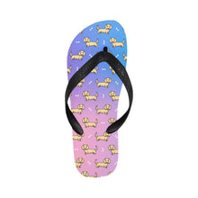 Load image into Gallery viewer, Cutest Long Haired Cream Dachshund Unisex Slippers - 7 Gradients-CornflowerBlue3-S-4