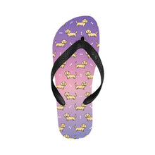 Load image into Gallery viewer, Cutest Long Haired Cream Dachshund Unisex Slippers - 7 Gradients-CornflowerBlue4-S-6