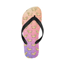 Load image into Gallery viewer, Cutest Long Haired Cream Dachshund Unisex Slippers - 7 Gradients-CornflowerBlue6-S-14