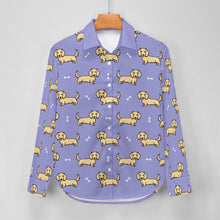 Load image into Gallery viewer, Cutest Long Haired Cream Dachshund Women&#39;s Shirt-17