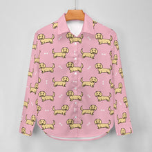 Load image into Gallery viewer, Cutest Long Haired Cream Dachshund Women&#39;s Shirt-3