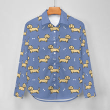 Load image into Gallery viewer, Cutest Long Haired Cream Dachshund Women&#39;s Shirt-9