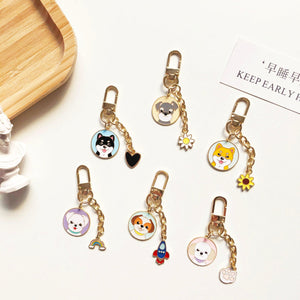 Cutest Metal Keychain for Siberian Husky Lovers-Accessories-Accessories, Dogs, Keychain, Siberian Husky-2