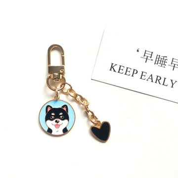Cutest Metal Keychain For Siberian Husky Lovers 360x