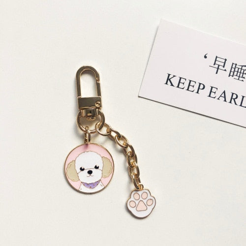 Cutest Metal Keychains for Dog Lovers-Accessories-Accessories, Dogs, Keychain-Bichon Frise-2
