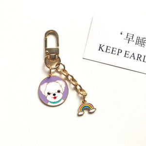 Cutest Metal Keychains for Dog Lovers-Accessories-Accessories, Dogs, Keychain-Maltese-4