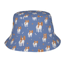 Load image into Gallery viewer, Cutest Papillon Love Bucket Hat-Hats &amp; Caps-Slate Blue-One Size-49