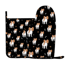 Load image into Gallery viewer, Cutest Papillon Love Oven Glove-Kitchen Decor-Black-One Size-9