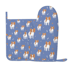 Load image into Gallery viewer, Cutest Papillon Love Oven Glove-Kitchen Decor-Blue-One Size-13