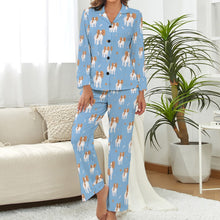 Load image into Gallery viewer, Cutest Papillon Love Pajama Set for Woman-Sky Blue-S-2