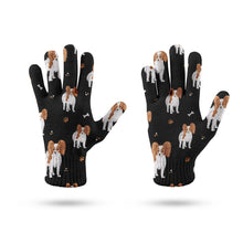 Load image into Gallery viewer, Cutest Papillon Love Touch Screen Gloves-Accessories-Accessories, Dog Dad Gifts, Dog Mom Gifts, Gloves-4