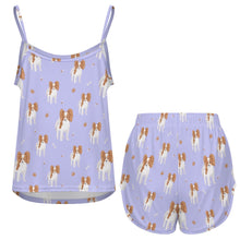 Load image into Gallery viewer, Cutest Papillon Love Women's Cami and Shorts Pajama Set-Apparel-Apparel,Dog Mom Gifts,Pajamas,Papillon-6