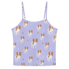Load image into Gallery viewer, Cutest Papillon Love Women's Cami and Shorts Pajama Set-Apparel-Apparel,Dog Mom Gifts,Pajamas,Papillon-Light Lavender Purple-XS-4
